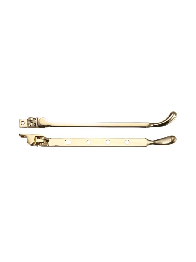Zoo Hardware Bulb End Casement Stay - Polished Brass