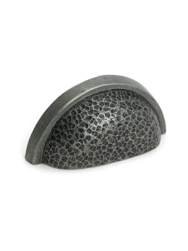 Pewter Hammered Regency Concealed Drawer Pull