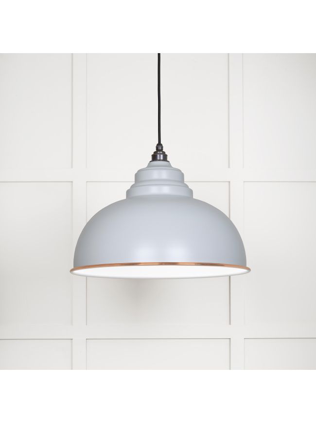 White Gloss Harborne Pendant in Birch