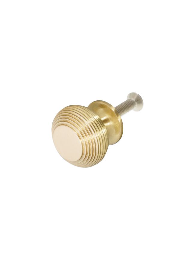 Beehive Large 40mm Cupboard Knob Satin Brass