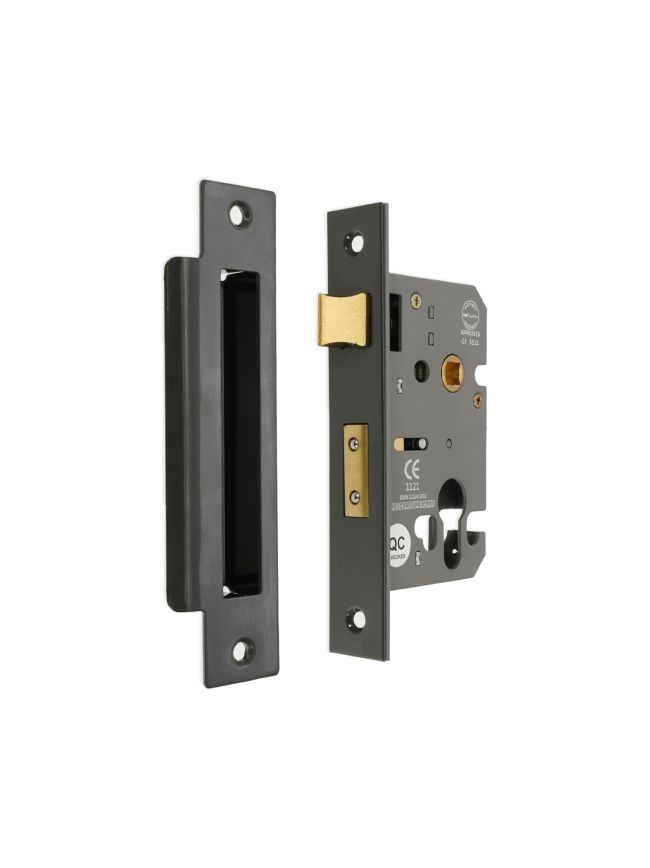 3" CE Euro Profile Mortice Sash Lock - Gunmetal Grey