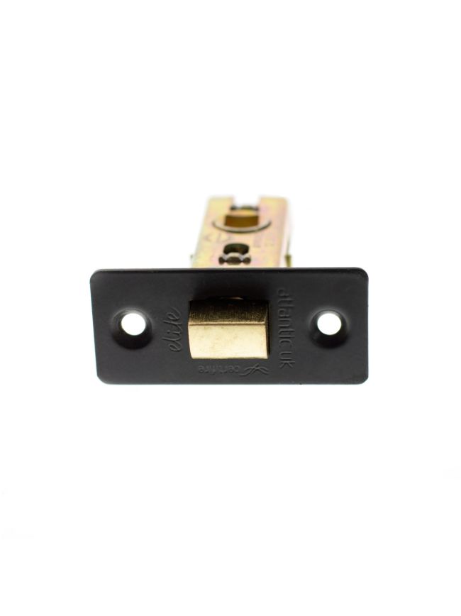 Atlantic Fire-Rated CE Marked Bolt Through Tubular Latch 3" - Matt Black