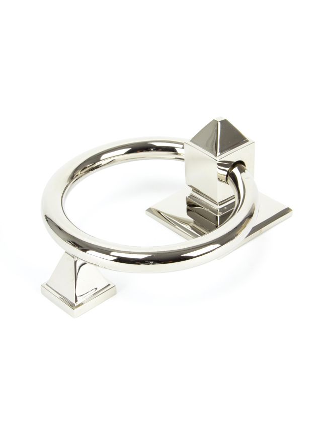 Polished Nickel Ring Door Knocker