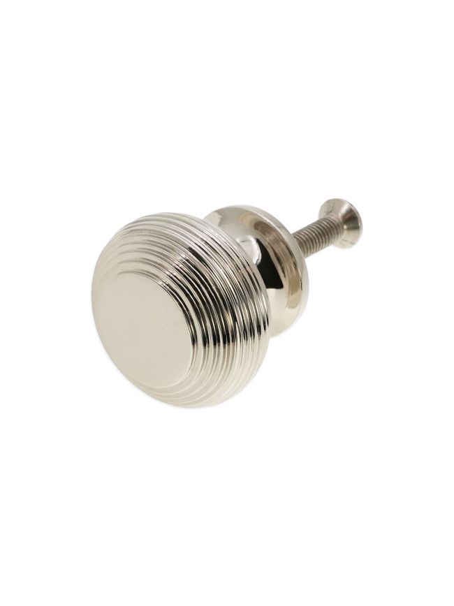 Beehive Large 40mm Cupboard Knob Polished Nickel