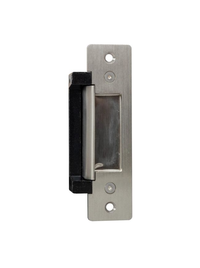Zoo Hardware ANSI Unmonitored electric strike, 12/24vdc selectable, fail safe/secure selectable, includes short and long face plates