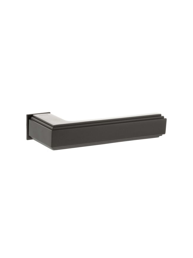 Forme Alila Lever Door Handle on Concealed Square Rose - Urban Dark Bronze (Pair)