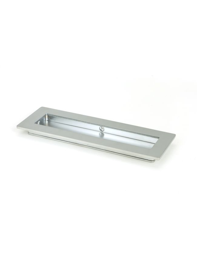 Satin Chrome 175mm Plain Rectangular Pull