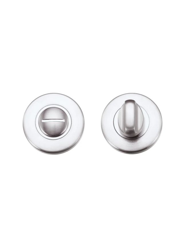 Zoo Hardware Turn and release on round rose - Satin Chrome