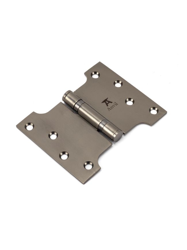 Aged Bronze 4" x 3" x 5" Parliament Hinge (pair) ss