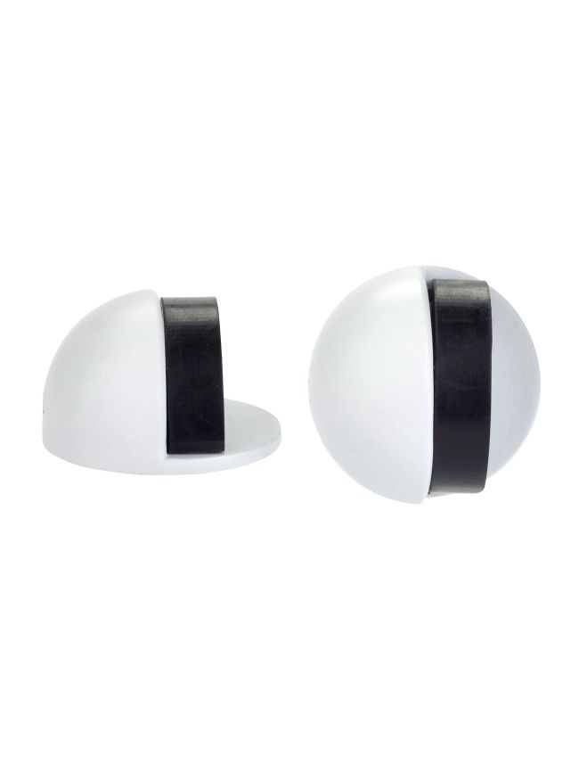 Zoo Hardware Door stop - floor mounted - oval - 45mm - White
