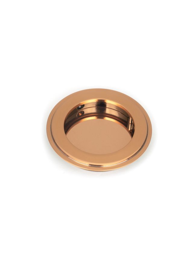 Polished Bronze 75mm Art Deco Round Pull