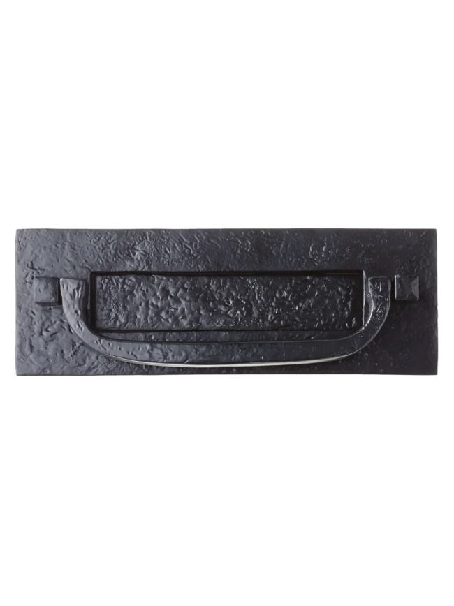 Zoo Hardware Postal Letter Plate - 12" x 4" - Black