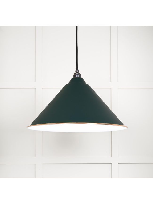 White Gloss Hockley Pendant in Dingle