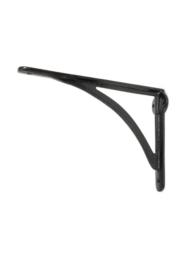 Black 10'' x 7'' Curved Shelf Bracket