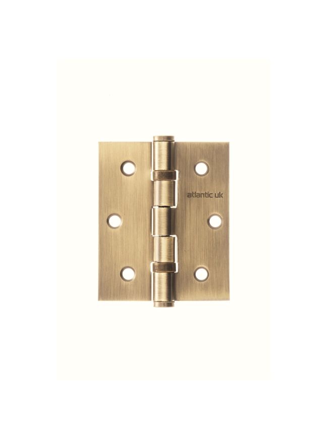 Atlantic Ball Bearing Hinges 3" x 2.5" x 2.5mm - Matt Antique Brass (Pair)