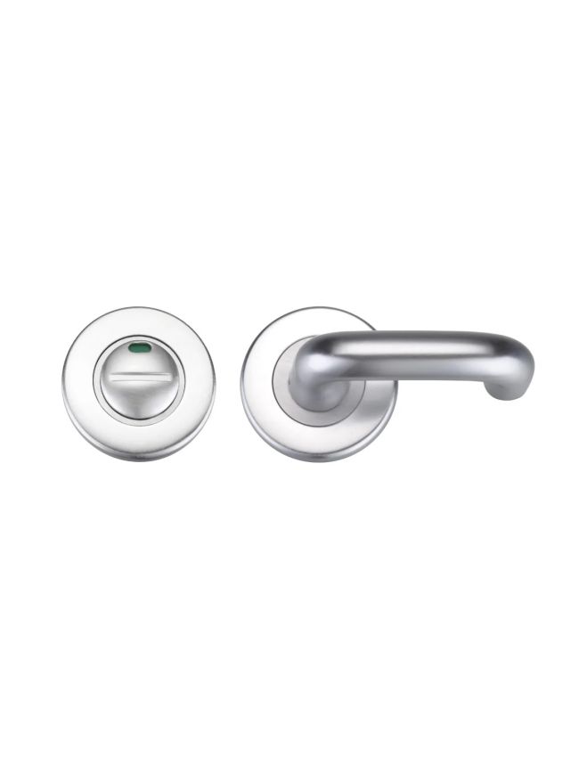 Zoo Hardware DDA Turn and Release with Indicator complete with escutcheons and 5mm spindle - Satin