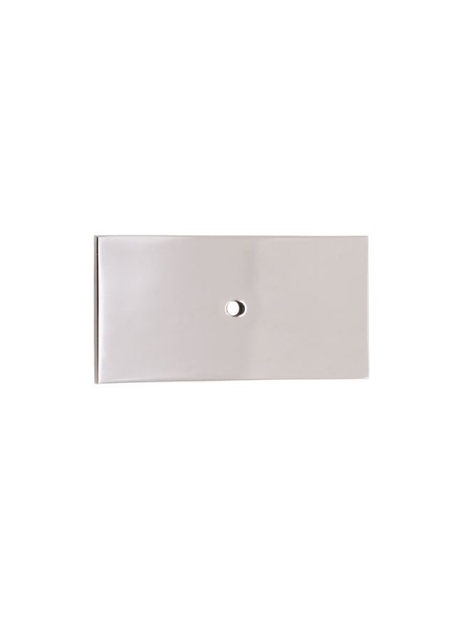 Rectangle Backplate for Cupboard Knobs Polished Nickel
