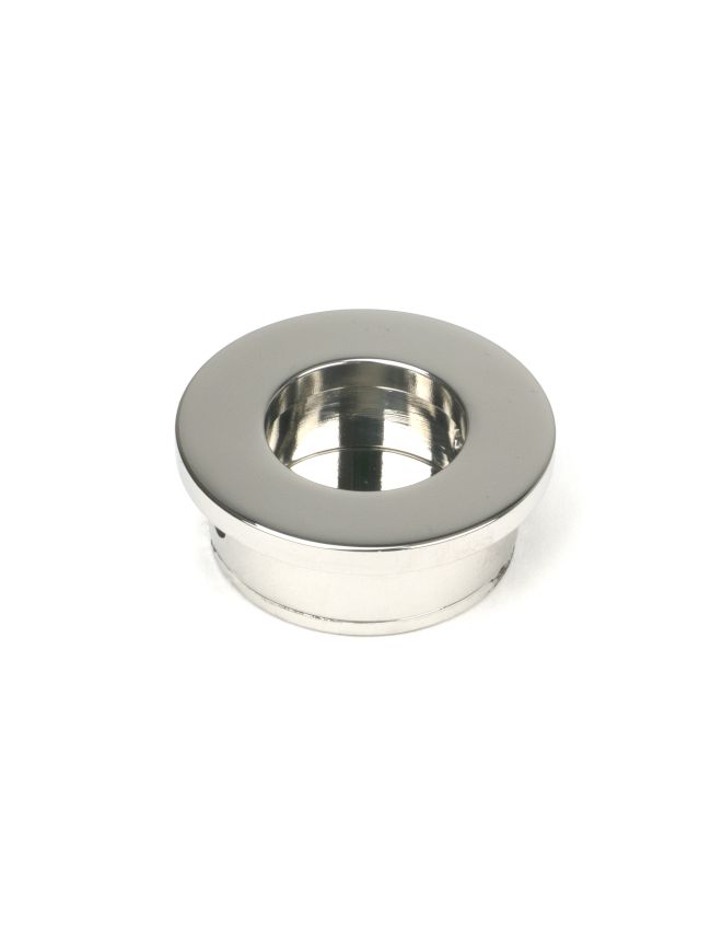 Polished Marine SS (316) 34mm Round Finger Edge Pull