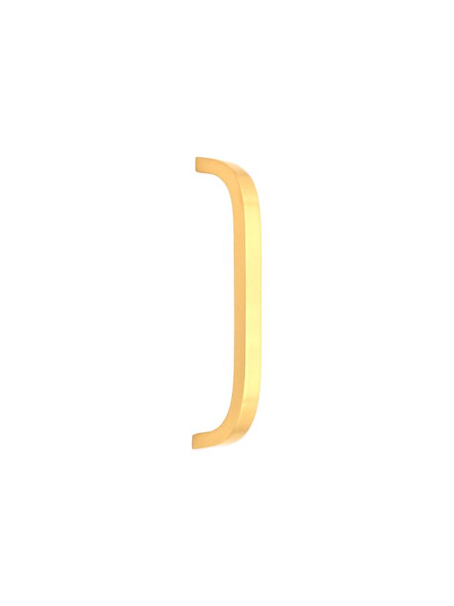 Curve Bar Cabinet Handle Satin Brass Medium