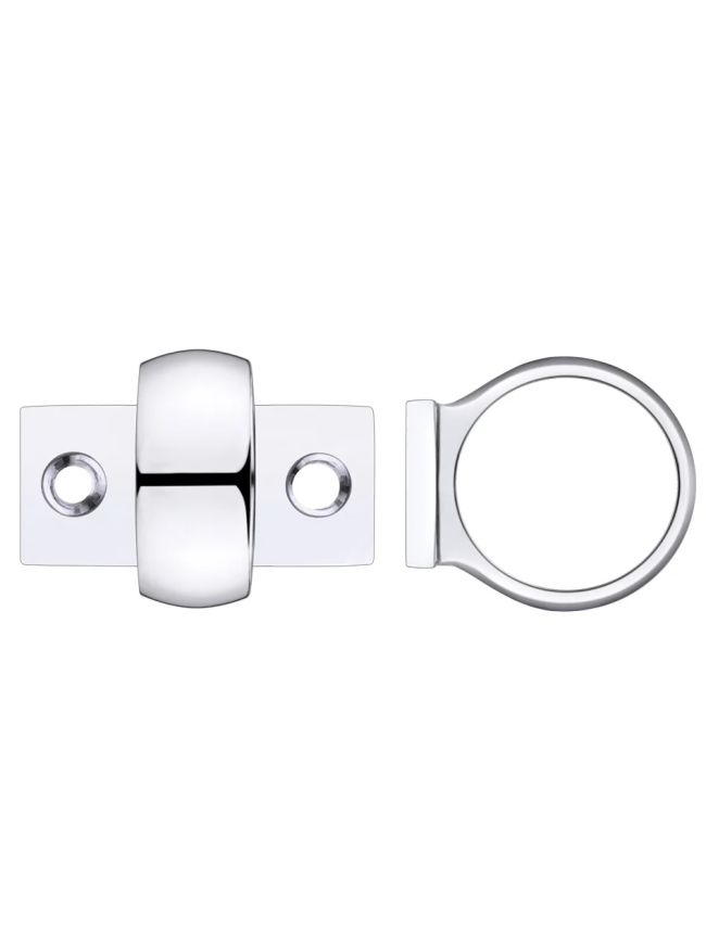 Zoo Hardware Window Sash Ring - Polished Chrome