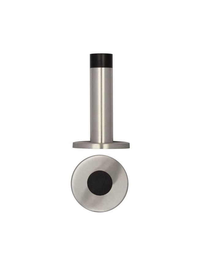 Stainless Steel Wall Mounted Door Stops 80x48mm Satin Stainless Steel - By Frelan Hardware - JSS07