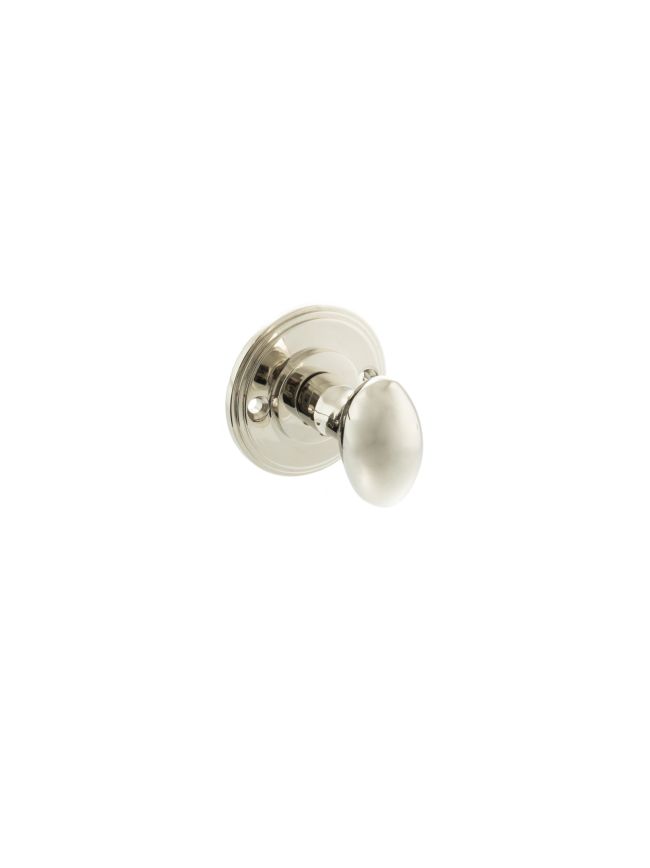 Millhouse Brass Solid Brass Oval WC Turn and Release - Polished Nickel