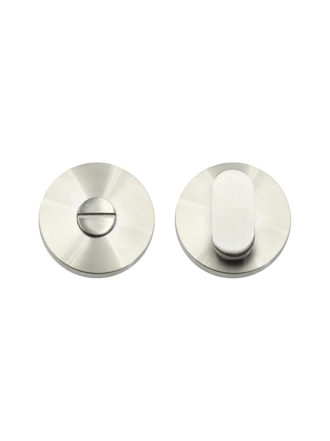 Zoo Hardware Peanut Turn and Release complete with escutcheons & 5mm Spindle - Grade 304 - Satin Stainless