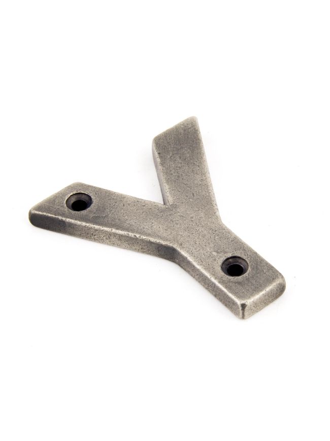 Antique Pewter Letter Y