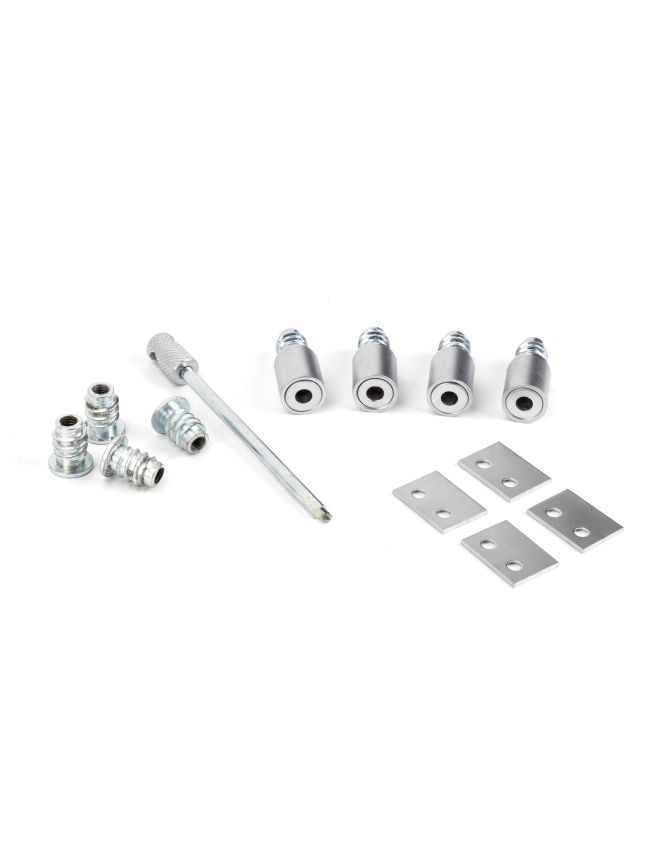 Satin Chrome Secure Stops (Pack of 4)