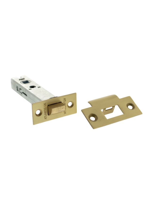 Atlantic Heavy Duty Bolt Through Tubular Latch 4" - Satin Brass