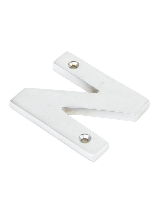 Satin Chrome Letter N