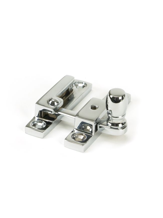 Polished Chrome Mushroom Quadrant Fastener - Narrow