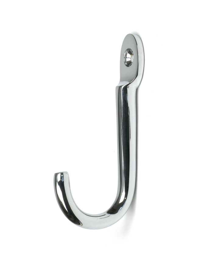 Polished Chrome Traditional Coat Hook
