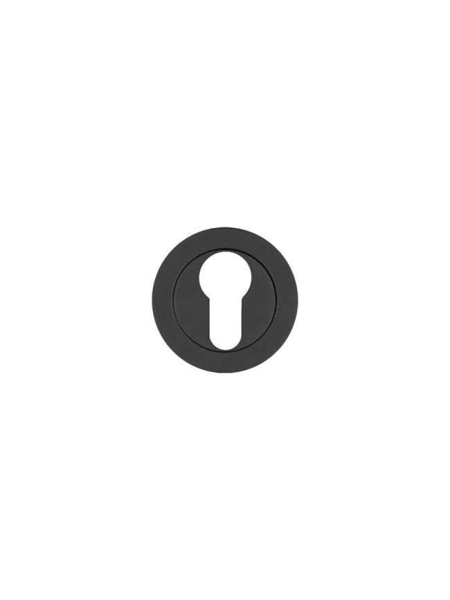 Zoo Hardware Euro Profile Escutcheon - Black