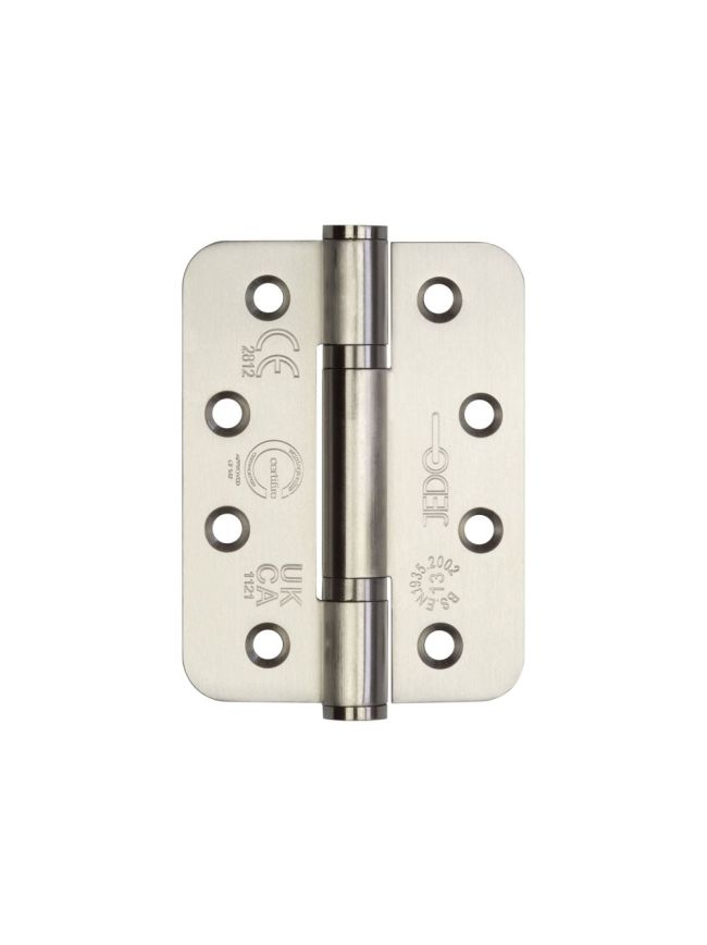 Certifire Stainless Steel Grade 13 Radiused Polymer Bearing Hinges 3 Knuckle (PCK 3) 102x76x3mm Sati - By Frelan Hardware - J9633SSS