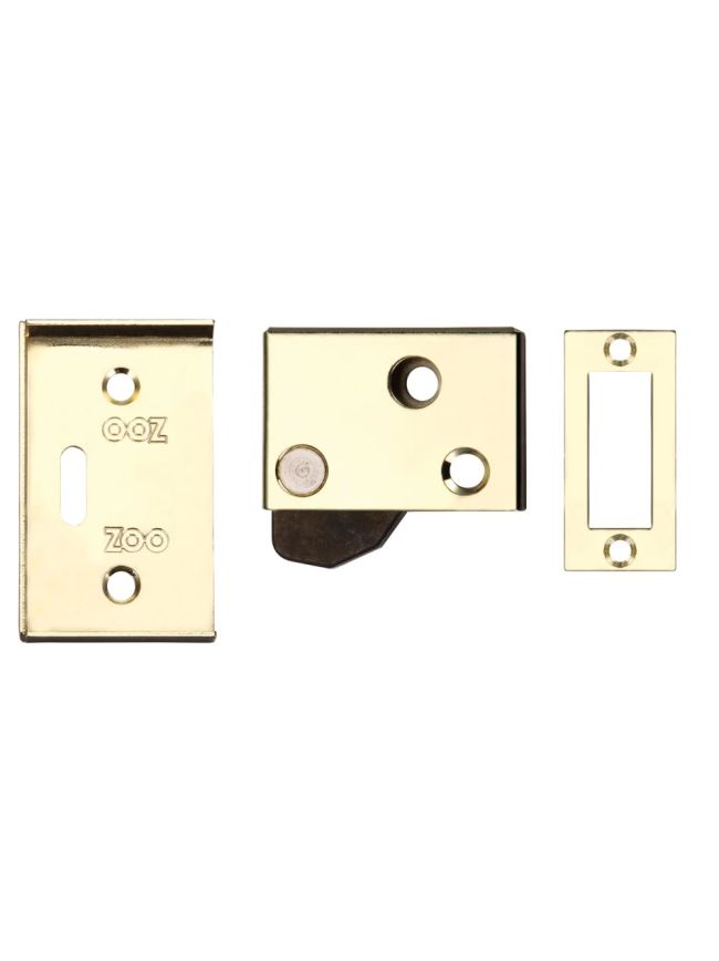 Zoo Hardware Hush latch - 65x40mm - Electro Brass
