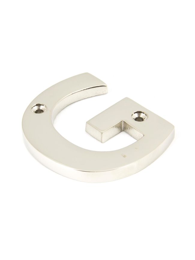 Polished Nickel Letter G
