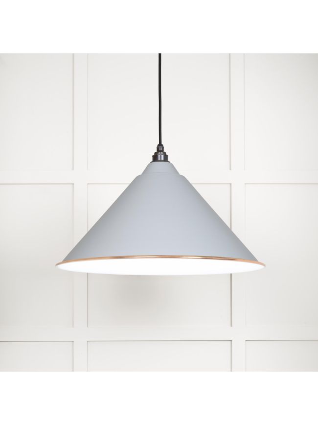 White Gloss Hockley Pendant in Birch