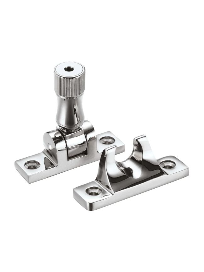Zoo Hardware Brighton Pattern Sash Fastener - Locking Version - Polished Chrome