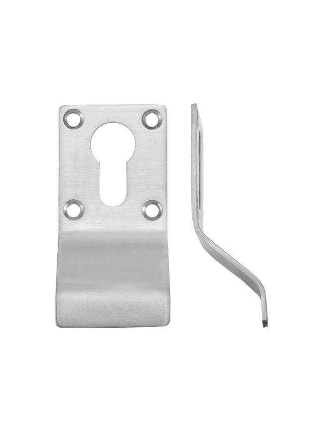 Zoo Hardware Cylinder Latch Pull - Euro Profile - 88mm x 43mm - Satin Stainless