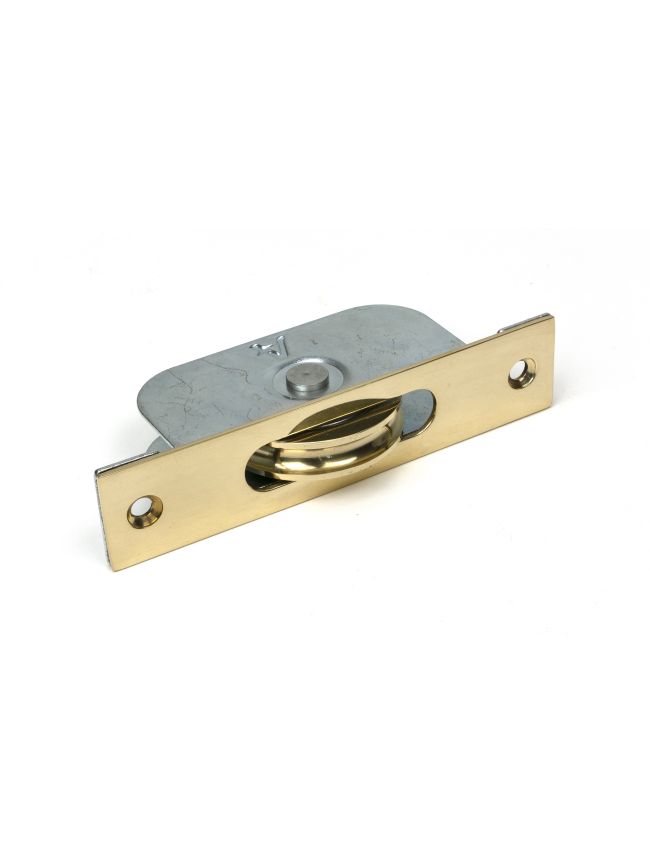Unlacquered Brass Square Ended Sash Pulley 75kg
