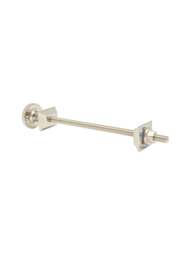 Cast Iron Radiator Brass Wall Stay Bracket Polished Nickel