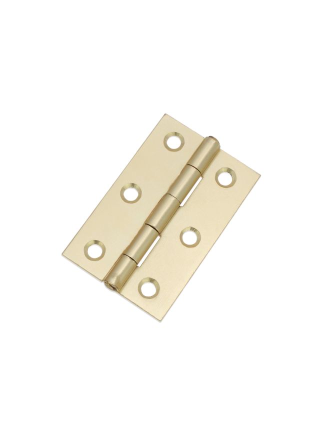 NON CE Mild Steel Butt Hinges - Satin Brass
