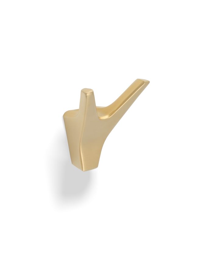 Valli Hat & Coat Hook - Satin Brass PVD