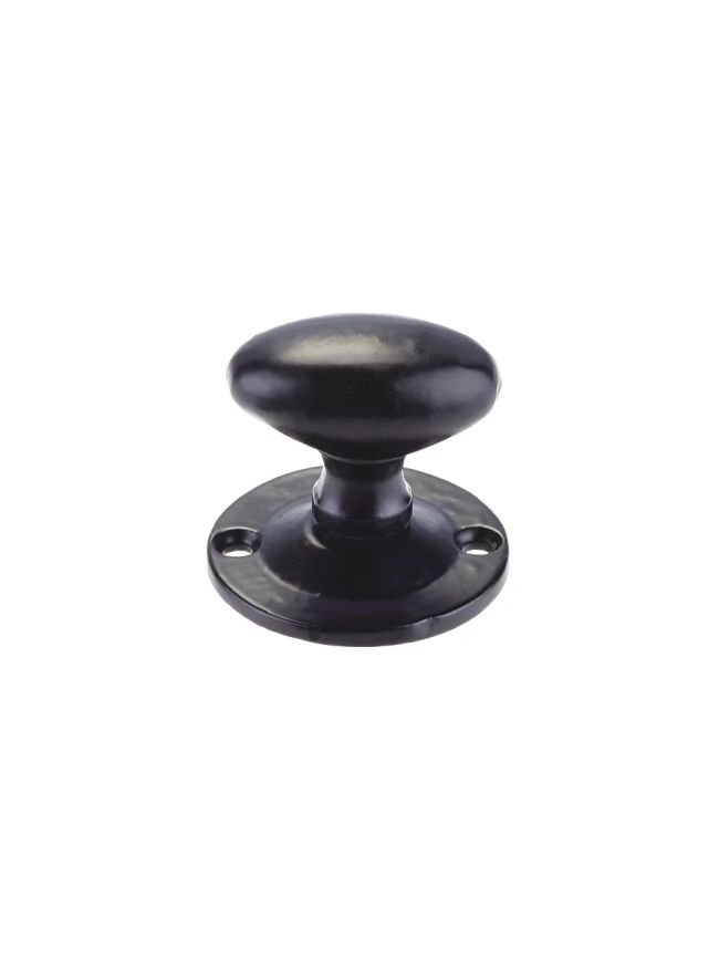 Zoo Hardware Oval Rack Bolt Thumb Turn - Black
