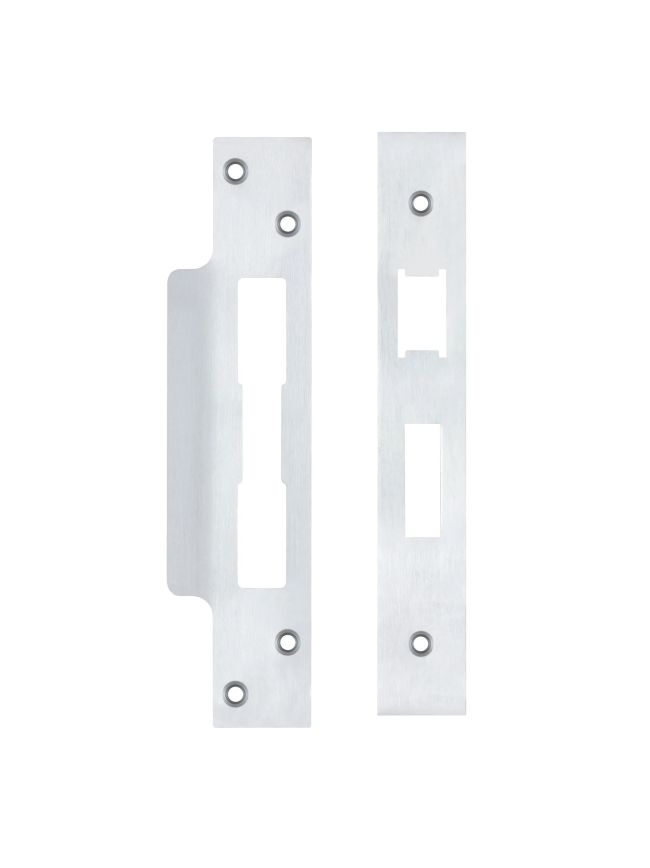 Zoo Hardware Spare Acc Pk for UK Sash Locks - *BLANK* - contains Forend, Strike and Fixing Screws - Satin