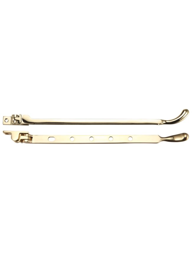Zoo Hardware Bulb End Casement Stay - Polished Brass