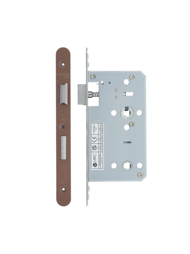 Zoo Hardware 2 Piece - DIN bathroom - 78mm c/c - backset 60mm - Bronze