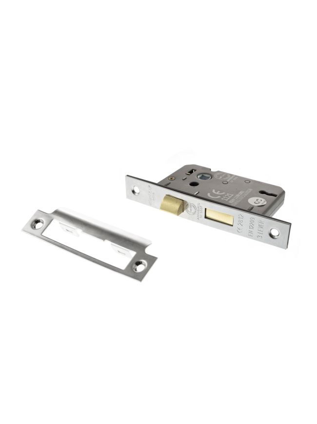 Atlantic 3 Lever Key Sashlock [CE] 2.5" - Polished Chrome