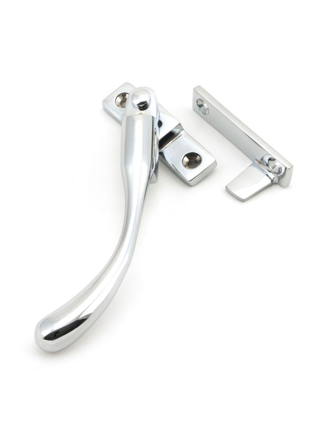 Polished Chrome Night-Vent Locking Peardrop Fastener - LH